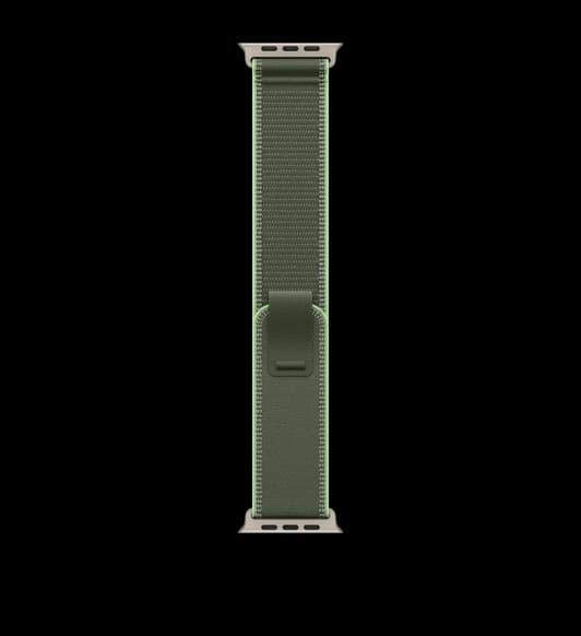49mm Green/Neon Trail Loop - S/M - Natural Titanium Finish in Pakistan at Apple Official Pakistan
